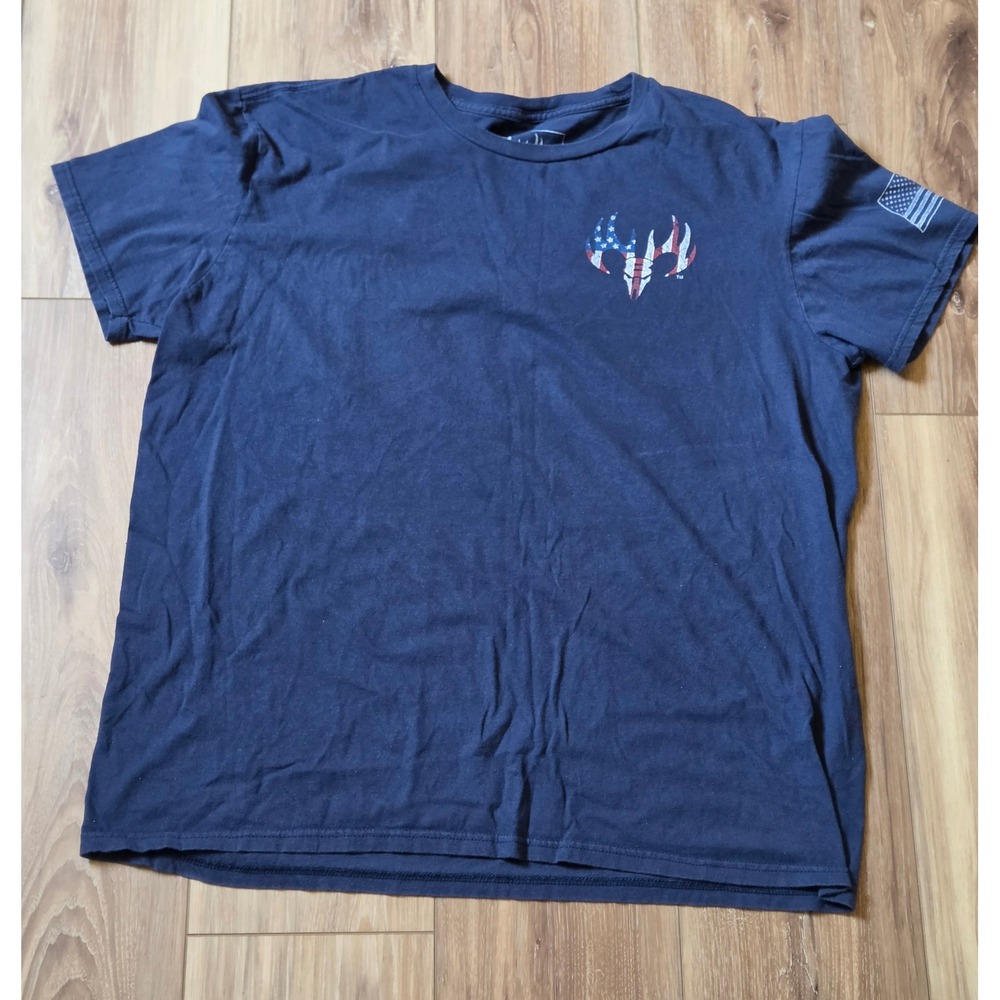 Buck Wear If This Flag Offends You I'll Help You Pack T-Shirt Mens Size XL Navy